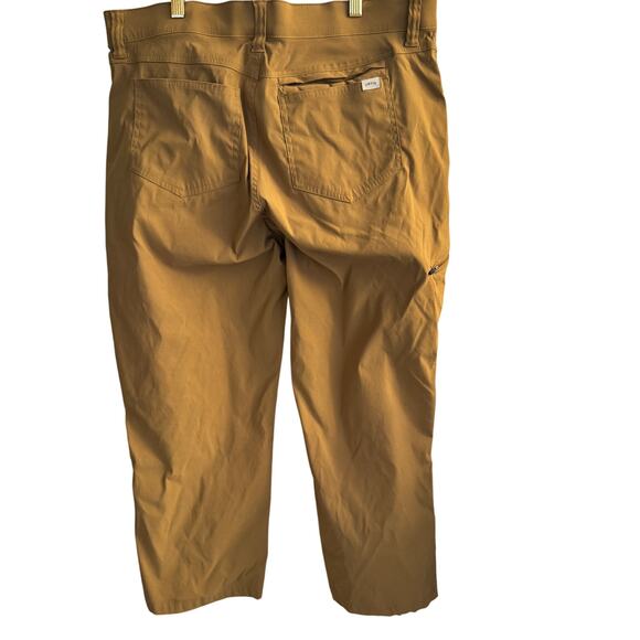 Orvis Pants Men's 36 Camel Khaki Nylon Water Repellant Stretch - Picture 5 of 13